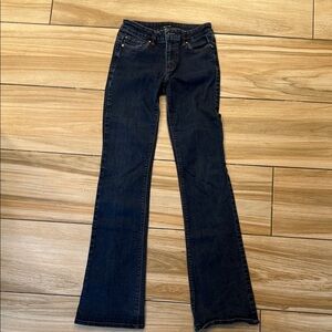 White House Black Market Indigo Wide Leg Jeans